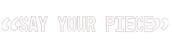 Say Your Piece Official Logo